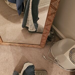 BKE Denim Flare Jeans with White Lace